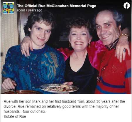 Rue McClanahan's Son Mark, Her Ex-Husband Tom and Rue McClanahan